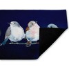 Stupell Industries Perched Foursome of Birds Printed Outdoor Door Mat, design by Lorenzo Collective, 18"x30" - 2 of 4