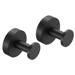 SEVOBAL Bathroom Towel Holders Towel Hooks Durable Rustproof Stylish Space Saving for Bathroom and Home, Black, 4.05"*2.36"*2.87" - 1 of 4