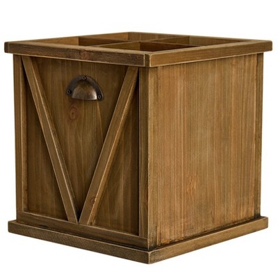 The Lakeside Collection Flatware and Napkin Holders - Wooden
