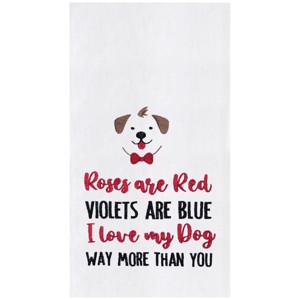 C&F Home I Love My Dog Embroidered Cotton Flour Sack Kitchen Towel - 1 of 4