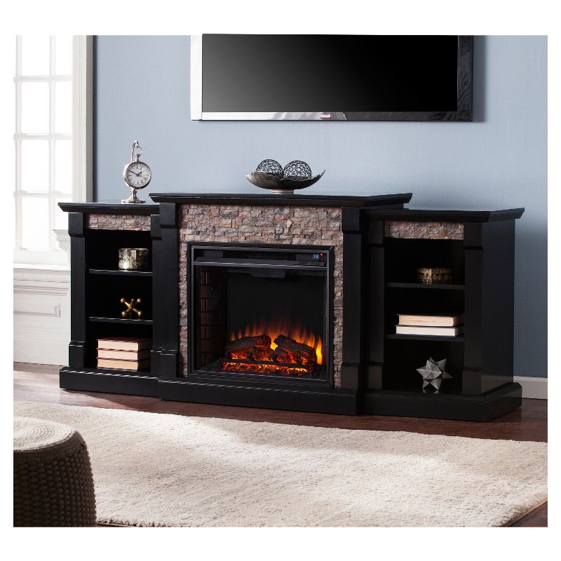 Southern Enterprises Gilman Electric Fireplace with Bookcases, 5 of 7