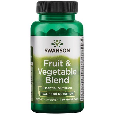 Swanson Herbal Supplements Fruit & Vegetable Blend Veggie Capsule 60ct.