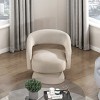 NicBex Velvet Accent Chair Modern Luxury Swivel Chair Lounge Chair Reading Chair Comfy Chair for Living Room, Taupe - 4 of 4