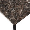 Faux Marble Top metal frame dinette table,Black,Metal,Easy to Assemble, and Assembled in Minutes. - 4 of 4
