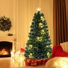 Tangkula 4/5/6/7 FT Artificial Xmas Tree w/ 270 Branch Tips 509 Warm White LED Lights - 4 of 4