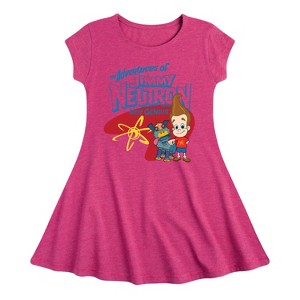 Girls' - Jimmy Neutron - Adventures of Jimmy Neutron Fit & Flair Cap Sleeve Dress - 1 of 2