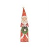 Santa Figurines with Distressed Wood Finish – Set of 3 Holiday Decor by Melrose - 3 of 3