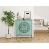 TIRAMISUBEST 3-Drawer Cabinet with Hollow-Carved Design, Dresser Storage Chest with Metal Handles for Entryway, Living Room, Bedroom - 3 of 4