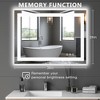 NicBex Bathroom Mirror,Anti-Fog LED Vanity Mirror with Dual Light Source and 3 Lighting Modes,Wall Mirror for Bathroom,Living Room,Black - 2 of 4