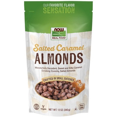 Salted Caramel Almonds by Now Foods  -  12 oz Bag