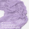 Unique Bargains Light Elegant Romantic Sheer Rustic Gauze Table Decoration Runner 2 Pcs - 3 of 4
