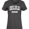 Women's - Instant Message - Delulu University Graphic T-shirt Dress - 2 of 4
