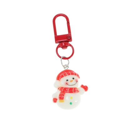 Unique Bargains Christmas Keychain Lobster Clasp Alloy Resin Colorful 1 Pc