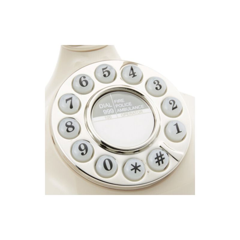 GPO Retro GPOCARRPBIV Carrington Push Button Telephone - Ivory, 5 of 7