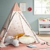 Unicorn Kids' Tent - Pillowfort™: Teepee Tent, Polyester, Fiberglass Frame, 3+ Years, 60" H, 52" W, Play Tents - 2 of 4