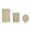 Lux Premium 100% Cotton  Ultra-Soft Tufted Solid Reversible 3 Piece Bath Rug Set, Water-Absorbent, Durable, Machine Washable Bathroom Rug - 2 of 4