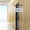 AuldHome Wall-Mounted Metal Office Entrance Sign, Farmhouse Enamelware 2-Sided Reception Sign - 4 of 4