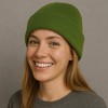 Anna-Kaci Women's Satin Lined Knit Beanie Hat with Folded Cuff for Hair Protection - 2 of 4