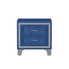 Nightstand, Side Tables Bedroom With 2 Drawers, Metal Legs, Mid Century Velvet Bedside Table, Fully Assembled Except Legs And Handles - 3 of 4