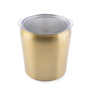 Cambridge Silversmiths 3qt Double Wall Ice Bucket Gold: Stainless Steel, Hand Wash, 7.4" Height, 1.8 lbs - 1 of 4