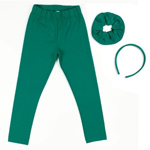 The Pink Picket Fence Girls’ Cotton Leggings with Coordinated Scrunchie and Headband - 1 of 1