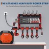 Power Tool Organizer,Drill Holder Wall Mount with Charging Station,Heavy Duty 3/4-Layer Power Pool Storage ,4 Drill Shelf with Hooks - 2 of 4