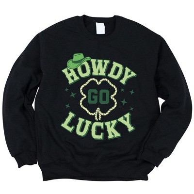 Simply Sage Market Women's Graphic Sweatshirt Howdy Go Lucky Stars