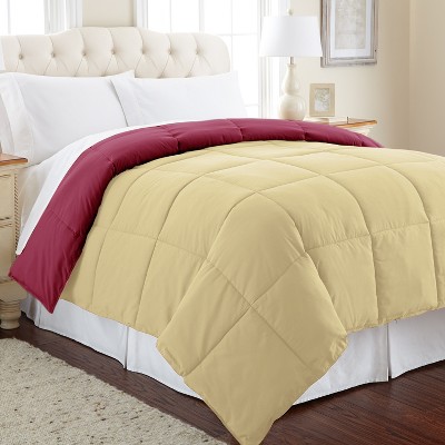 California King Pink and Beige Microfiber Reversible Comforter
