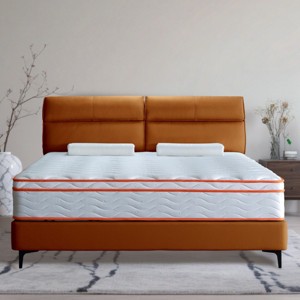 Twin Size Memory Foam & Pocket Springs, Medium Firm Hybrid Breathable Mattress in a Box, CertiPUR-US Certified-Coolbibila - 1 of 4