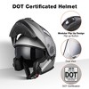 AHR Modular Full Face Motorcycle Helmet Flip up Dual Visor Motocross DOT S/M/L/XL/XXL - 3 of 4