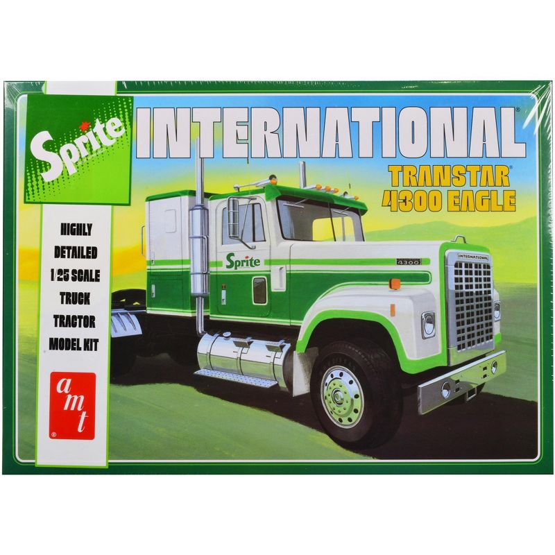 Skill 3 Model Kit International Transtar 4300 Eagle Truck Tractor "Sprite" 1/25 Scale Model by AMT, 1 of 5
