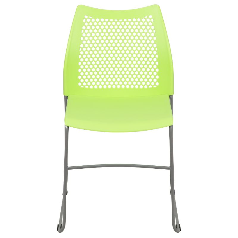 Emma and Oliver Home and Office Sled Base Stack Chair with Air-Vent Back - Guest Chair, 3 of 13