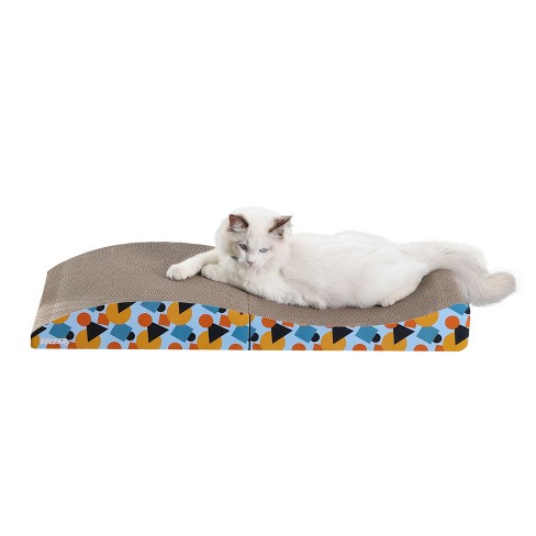 Eero Modern Cardboard Foldable Lounge Cat Scratcher With Catnip Target