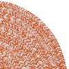 Colonial Mills Howell Tweed Braided Rug, Orange 20"x30", Oval Shape - 2 of 3