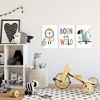 Stupell Industries Born to Be Wild with Animals Wall Plaque Art - 2 of 4