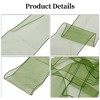 Unique Bargains Organza Chair Sashes Self-Tie 108.27"x6.69" 108.27"x6.69" Green 20 Pcs - 3 of 4