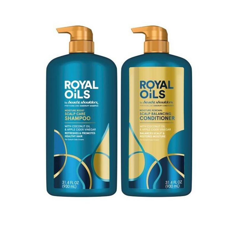 Head &#38; Shoulders Royal Oils Shampoo and Conditioner Pumps Bundle Pack - 2pk - 62.8 fl oz, 6 of 8
