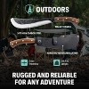 Condor Tool & Knife Pack Golok Machete Knife - 1075 High Carbon Steel Tactical Machete with a Walnut Handle - 0.2in Thick - 11in Blade - 28.8oz - 3 of 4