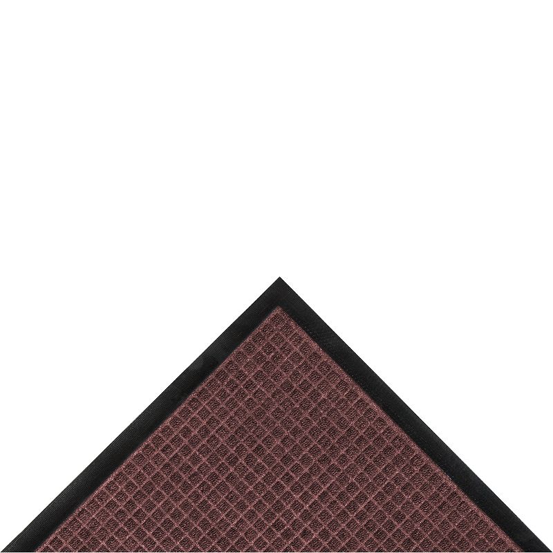 3&#39;x4&#39; Solid Dotted Doormat Burgundy/Black - HomeTrax, 4 of 5
