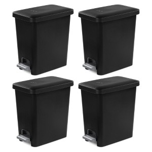 Sterilite Rectangular Step On Trash Bin Wastebasket - 1 of 4