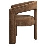 GDFStudio Arin Modern Linen Upholstered Arm Chair with Curved Backrest (Set of 2) - 2 of 4
