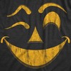 Mens Winky Warren Pumpkin T Shirt Funny Halloween Jack O Lantern Unsettling Smile Tee For Guys - Crazy Dog Men's T Shirt - 2 of 4