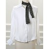INSPIRE CHIC Women's Lovely Polka Dot Pattern Hair Band Neck Wraps 38.5x3.5 inches(LxW) - 2 of 4