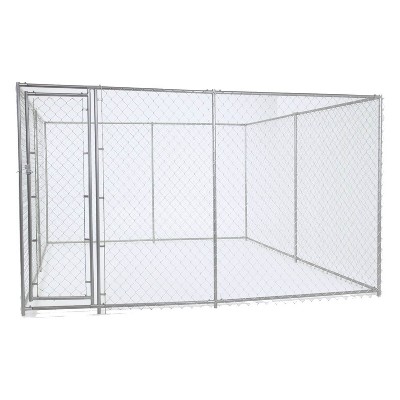 Lucky Dog 10' x 10' x 6' Heavy Duty Outdoor Chain Link Dog Kennel Enclosure