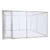 Lucky Dog 10 x 6 Foot Large Outdoor Galvanized Steel Chain Link Dog Kennel with Latching Door, 1.5 Inch Raised Legs, and WeatherGuard Roof Cover - 2 of 4