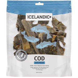 Icelandic+ Cod Skin Mixed Pieces Dog Treat 8-oz Bag - 1 of 4