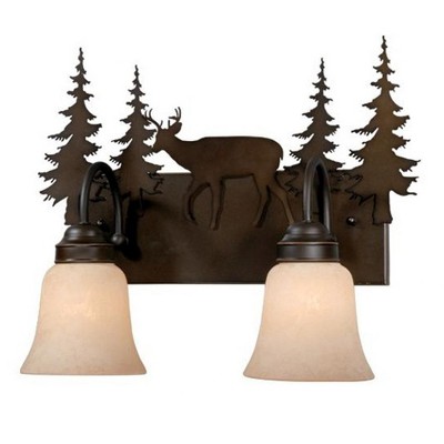 Vaxcel Bryce 2 - Light Vanity in  Burnished Bronze