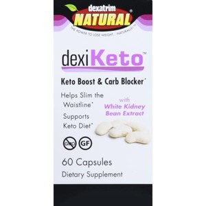 Dexatrim Natural Dexiketo With White Kidney Bean Extract Caps 60 Ct - 1 of 3