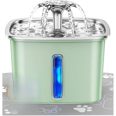 Automatic Pet Water Fountain for Cats & Dogs, Stainless Steel Water Dispenser with Filter