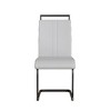 CAVINAS Modern Dining Chairs, Faux Leather High Back Upholstered Side Chair with C-shaped Tube Metal Legs, Guest Office Chair - 4 of 4